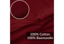 Kisska Bettbezug LUNA aus Baumwolle 155x220cm Bordeaux Bild 3