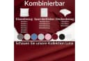 Kisska Bettbezug LUNA aus Baumwolle 155x220cm Bordeaux Bild 4