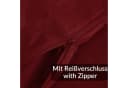 Kisska Bettbezug LUNA aus Baumwolle 155x220cm Bordeaux Bild 5