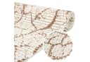 ANRO Schaum-Badematte Rutschhemmend PVC Weichschaum Beige-Weiß Bild 2