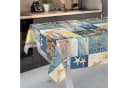 ANRO Tischdecke Wachstuch abwaschbar Maritim Blau Bild 1