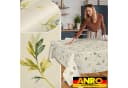 ANRO Tischdecke Wachstuch abwaschbar Canada Creme Bild 5