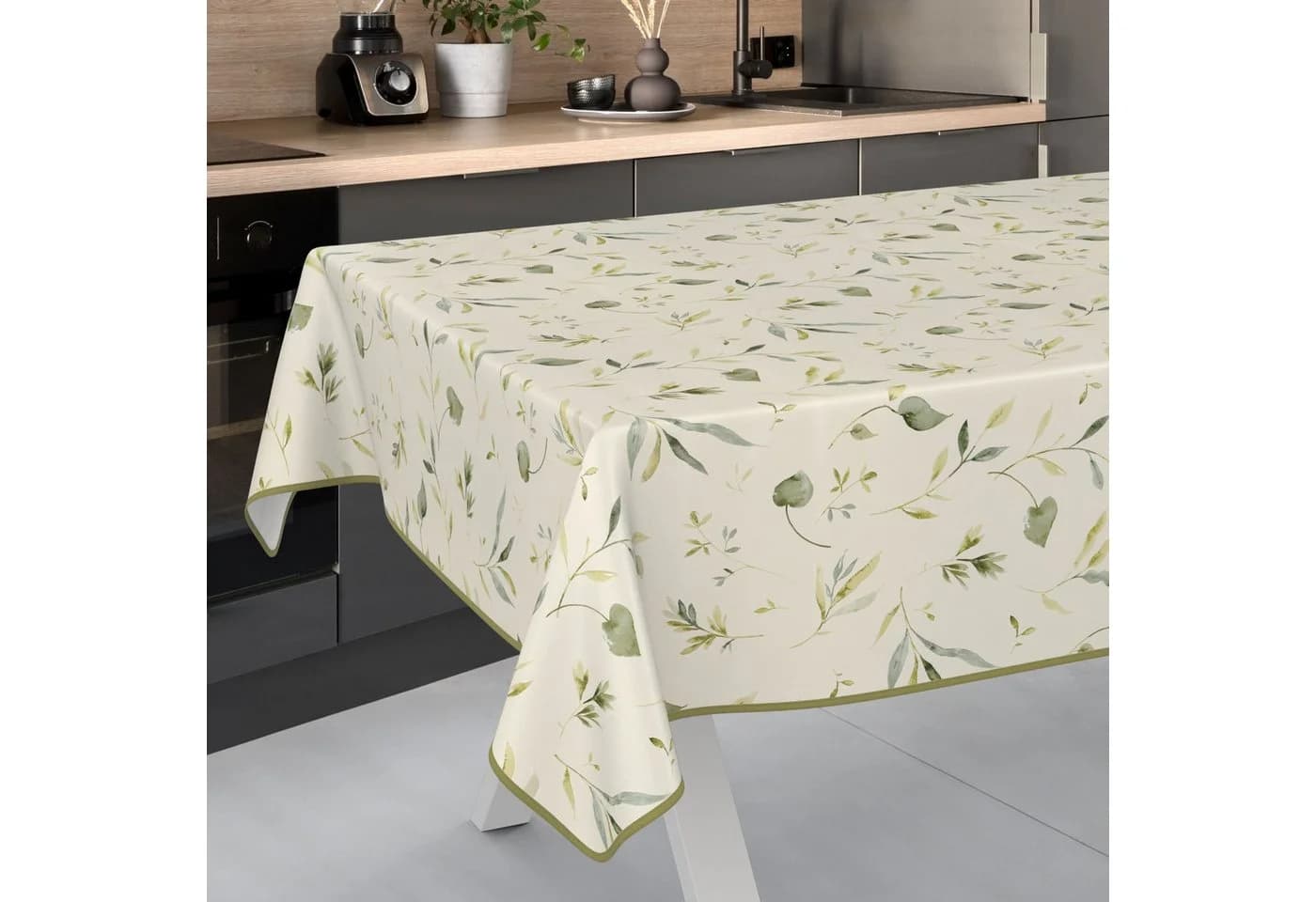 ANRO Tischdecke Wachstuch abwaschbar Canada Tischwäsche Relax Creme 100x140cm