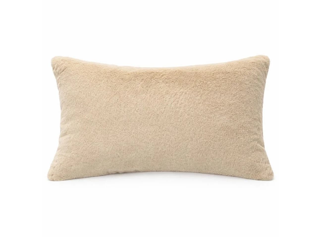 ANRO Dekokissen Kunstfell Beige 30x50cm Kuschelkissen - Bild 2