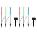etc-shop LED Solarleuchte 6er Set Farbwechsel IP44 Edelstahl Bild 1
