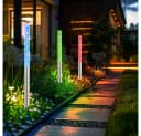 etc-shop LED Solarleuchte 6er Set Farbwechsel IP44 Edelstahl Bild 3