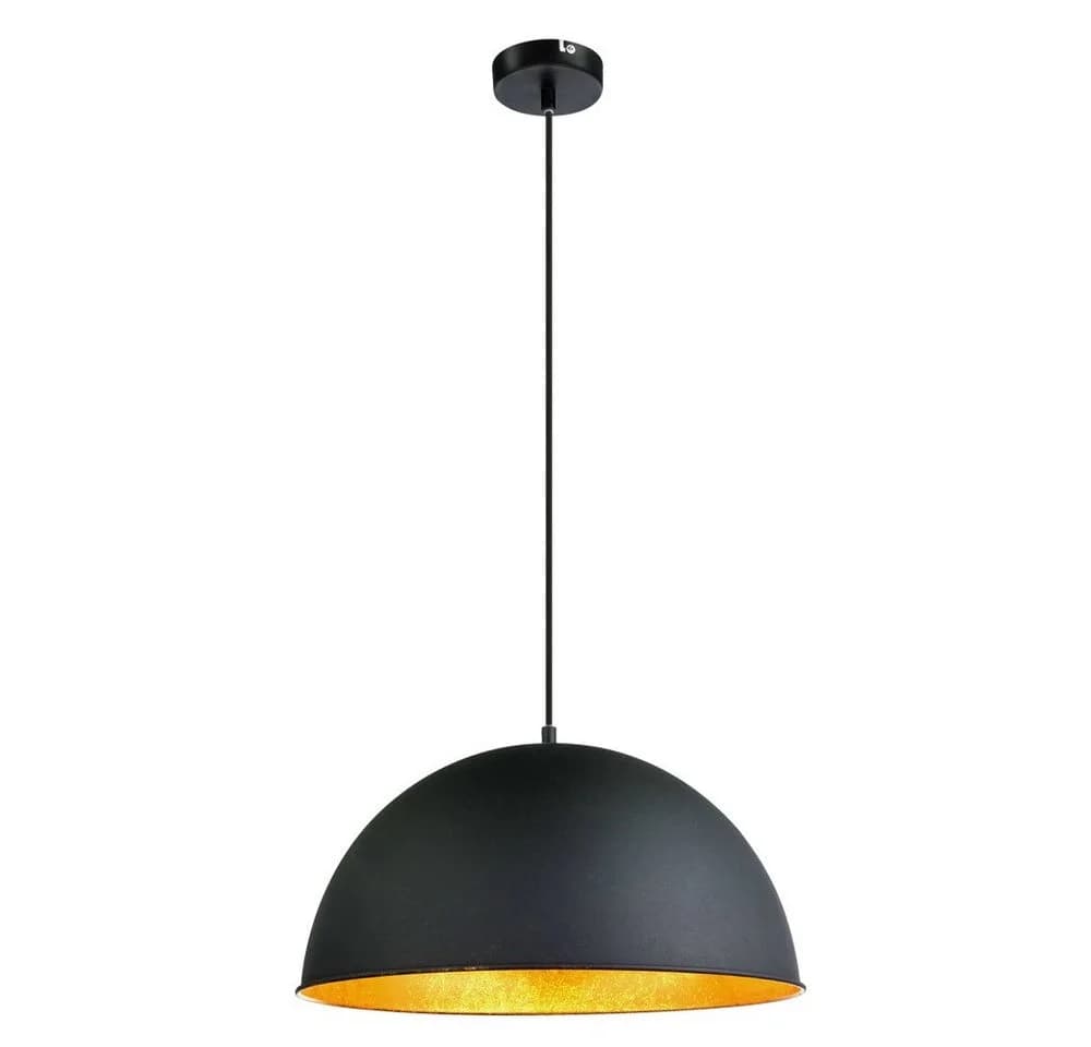 ETC-SHOP Pendelleuchte Schwarz/Gold mit LED - Bild 2