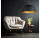 ETC-SHOP Pendelleuchte Schwarz/Gold mit LED Bild 3