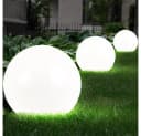 etc-shop LED Gartenleuchte 3er-Set Solar Weiß Kunststoff Bild 5