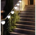 ETC-SHOP 6er Set LED Solar Außenwandleuchte Grau Transparent IP44 Bild 2