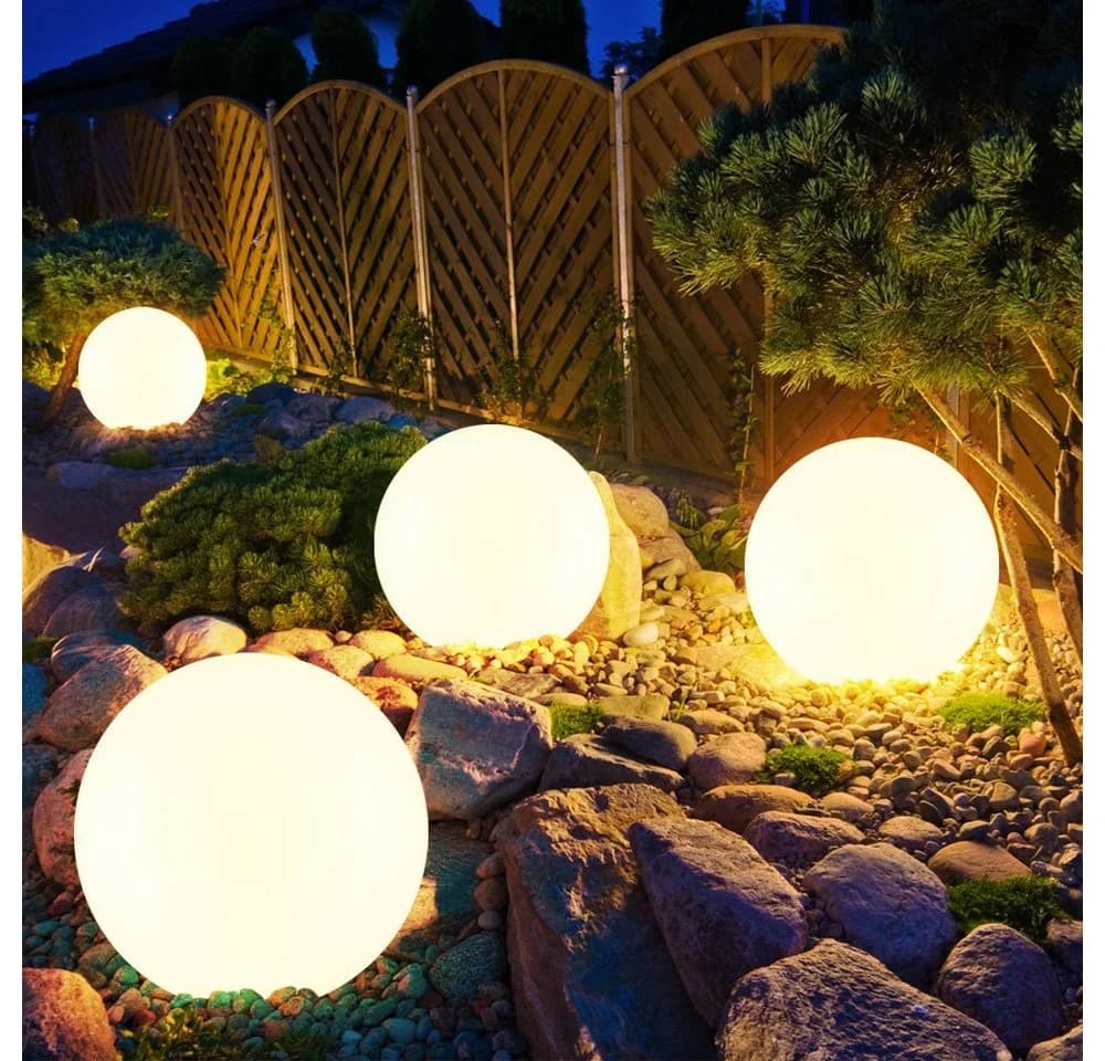 etc-shop LED Solar Gartenleuchte 4er Set Weiß/Silber - Bild 4