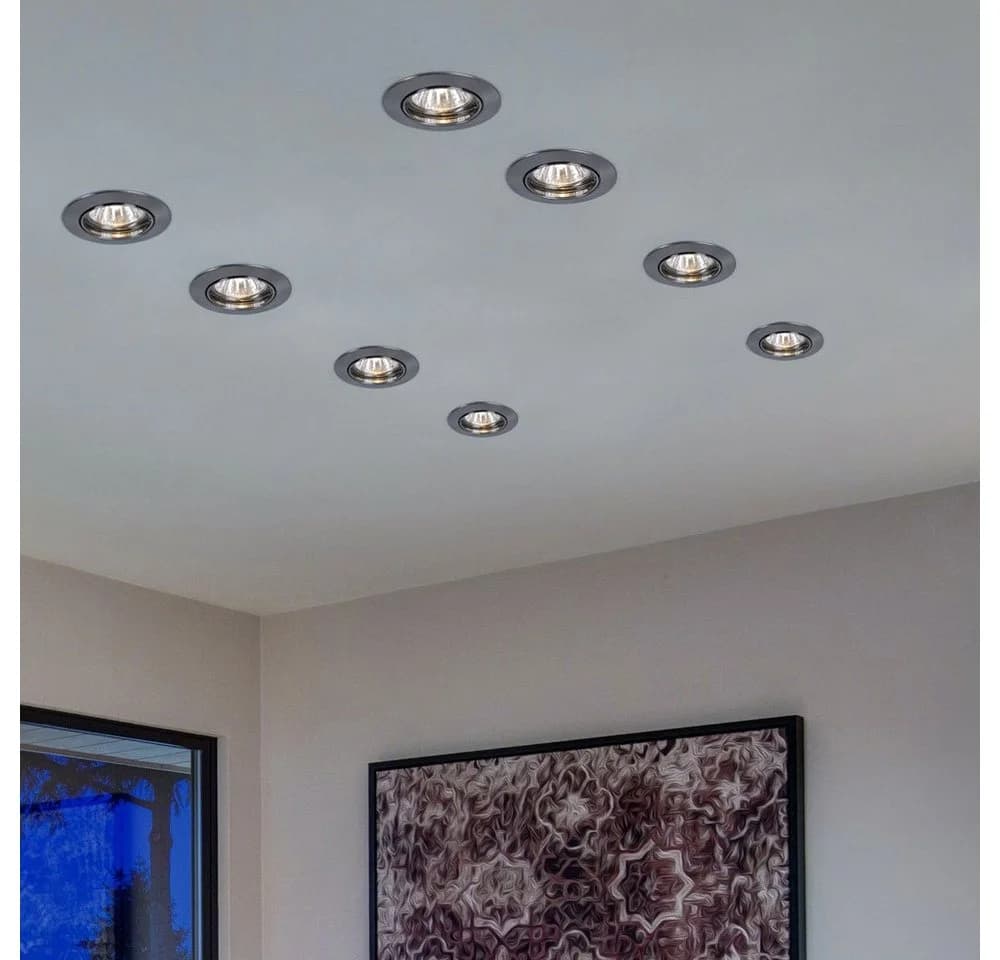 etc-shop LED Einbaustrahler 8er-Set Silber