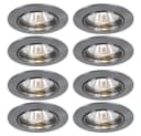 etc-shop LED Einbaustrahler 8er-Set Silber Bild 2