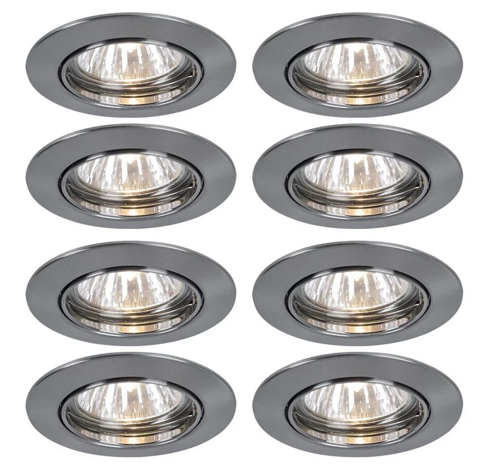 etc-shop LED Einbaustrahler 8er-Set Silber - Bild 2