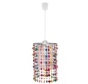etc-shop LED-Hängeleuchte Warmweiß Textil Kristall Kinderzimmer Bild 1