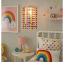 etc-shop LED-Hängeleuchte Warmweiß Textil Kristall Kinderzimmer Bild 2