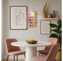 etc-shop LED-Hängeleuchte Warmweiß Textil Kristall Kinderzimmer Bild 5