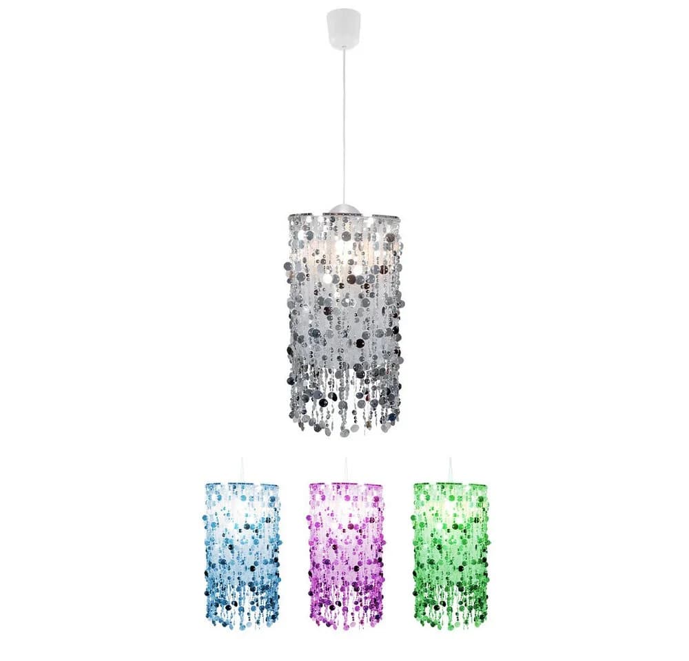 ETC-SHOP Hängeleuchte Silber mit RGB-LED & Fernbedienung - Bild 2