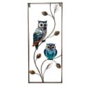 ETC-SHOP Wandbild Metall 2er Set Bunt Vogel Design Bild 4