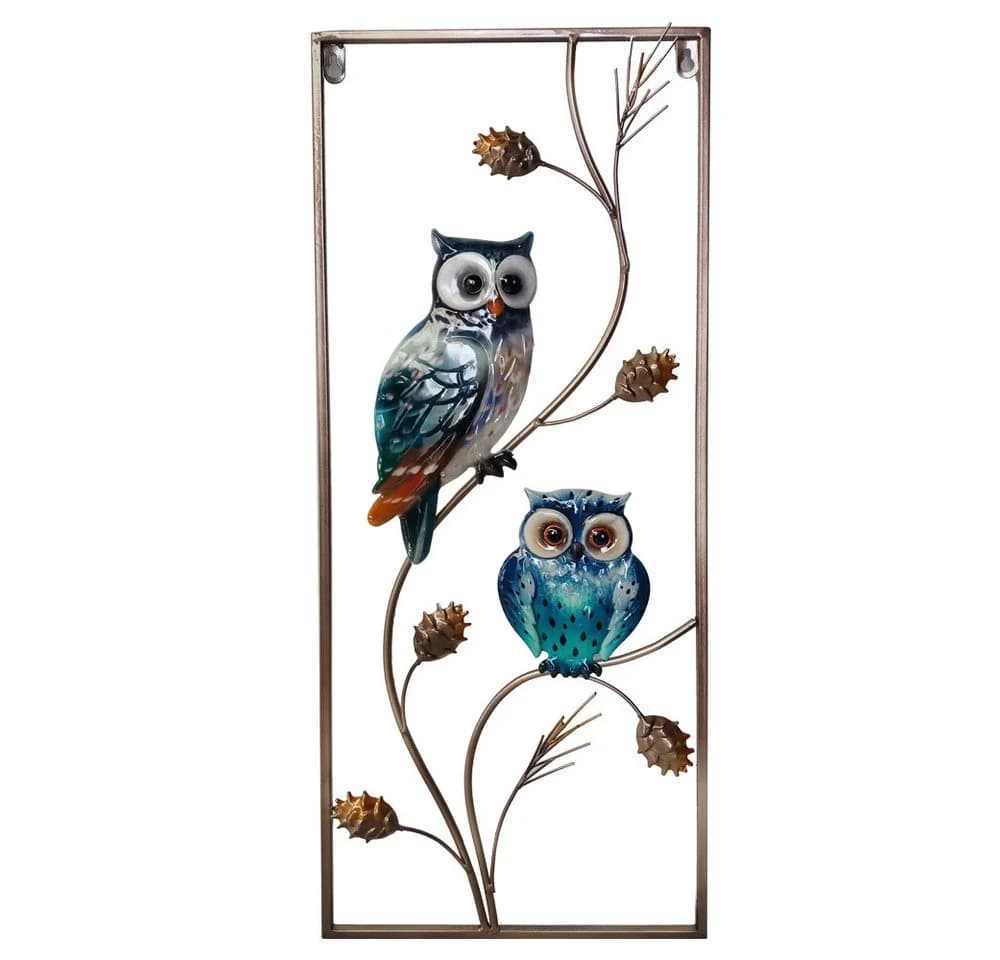 ETC-SHOP Wandbild Metall 2er Set Bunt Vogel Design - Bild 4
