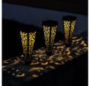 ETC-Shop LED Solarleuchte 3er Set Warmweiß Schwarz Gold Bild 3