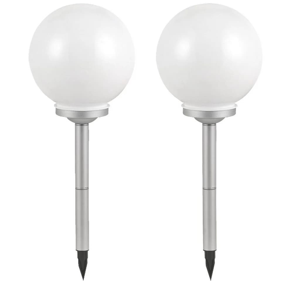 ETC-SHOP LED Gartenleuchte Solar Warmweiß 2er Set