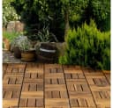 etc-shop Holzfliese Akazie 30x30 Klickfliesen Terrassenfliesen Bild 1