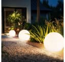 ETC-SHOP Solarleuchte Kugel 9er Set Weiß/Schwarz LED Bild 4