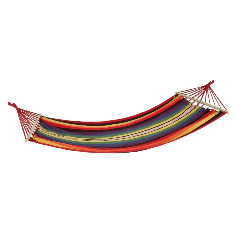 Harms Import Hängematte Holz Textil Bunt 280x100cm - Bild 2