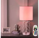 ETC-SHOP Schreibtischlampe mit RGB LED & Fernbedienung, silber/weiß Bild 5