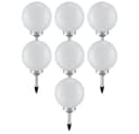 ETC-SHOP 7x LED Solarkugel Gartenleuchte Weiß/Silber Bild 1