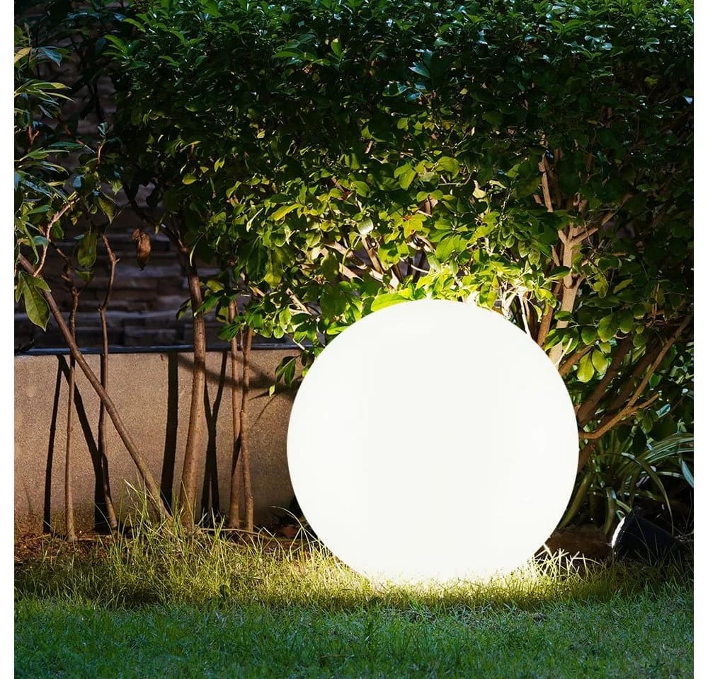 ETC-SHOP 7x LED Solarkugel Gartenleuchte Weiß/Silber - Bild 5