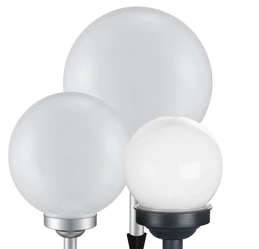 ETC-SHOP LED Solarleuchten 3er Set Solarkugeln weiß/silber - Bild 2