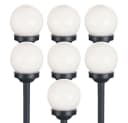 ETC-SHOP 7er Set LED Solarleuchte Kugel Garten warmweiß Kunststoff Bild 1