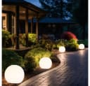 ETC-SHOP 7er Set LED Solarleuchte Kugel Garten warmweiß Kunststoff Bild 4