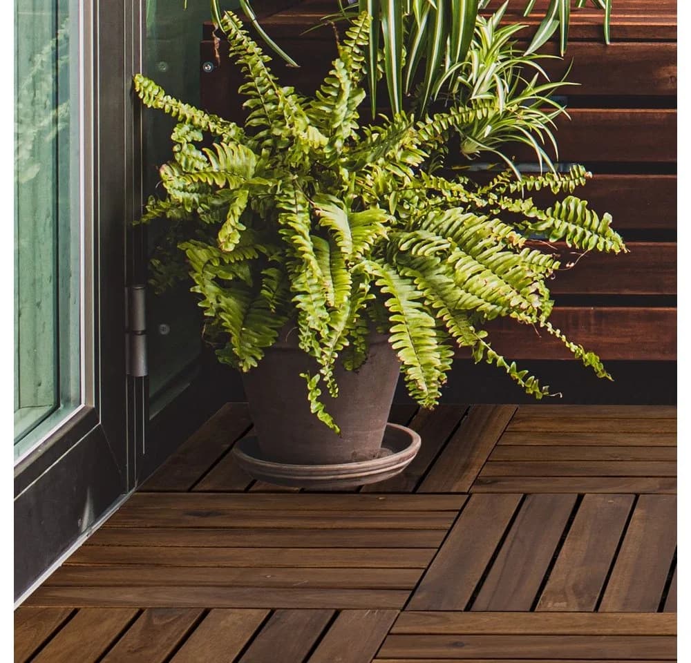 etc-shop Holzfliesen Terrassenplatten Klickfliesen Akazie Natur - Bild 5