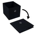 ETC-SHOP Standregal Schwarz mit 6 Faltboxen Bild 5