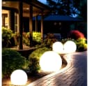 ETC-SHOP Solarkugeln Set 4-tlg. Weiß LED Solarleuchte Garten Bild 5