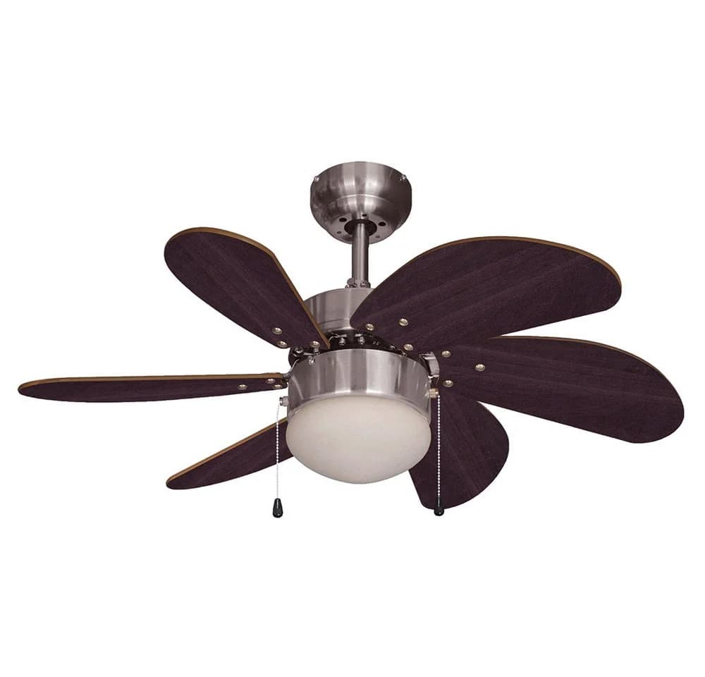 etc-shop Deckenventilator 3-Stufen Vor-Rücklauf LED Holz Silber - Bild 5