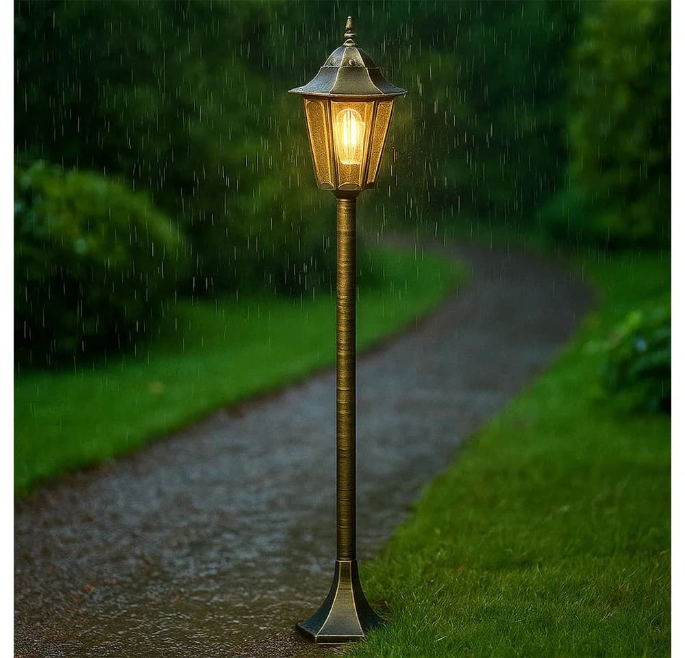 ETC-SHOP LED Außen-Stehlampe Bronze mit Leuchtmittel - Bild 4
