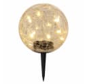 ETC-SHOP Solarleuchte Kugel Crackle Glas Warmweiß LED Gartenleuchte Bild 1