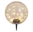 ETC-SHOP LED Kugelleuchte Solar Crackle Glas Warmweiß Bild 1