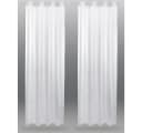 Bestlivings Gardinenset 2er Set Transparent Weiß Voile Bild 2