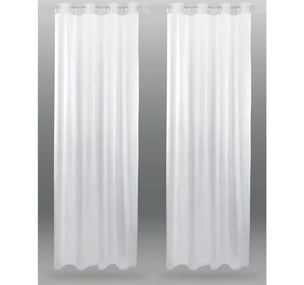 Bestlivings Gardinenset 2er Set Transparent Weiß Voile - Bild 2