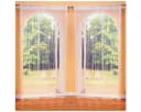 Bestlivings Fadenvorhang 2er Pack Silber Stangendurchzug Bild 5