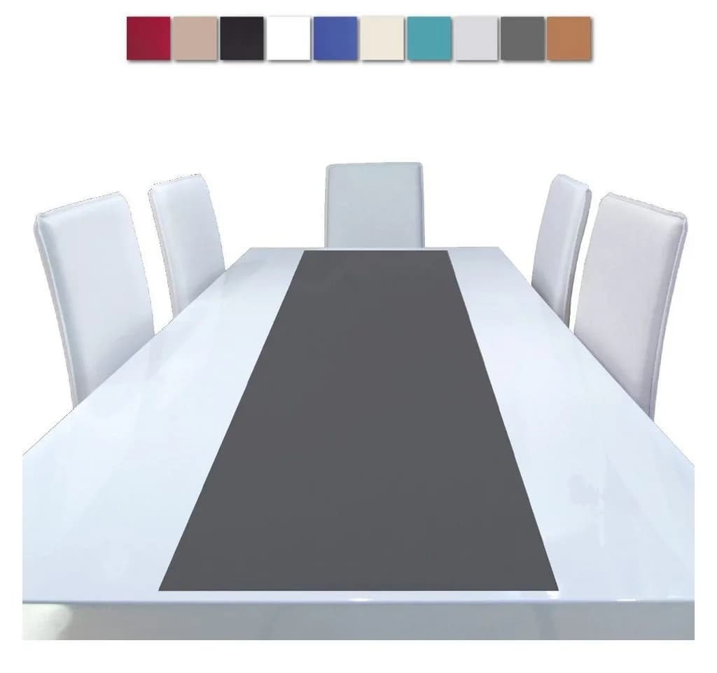 Bestlivings Tischläufer Ellen 140x40cm Anthrazit Polyester Tischdeko