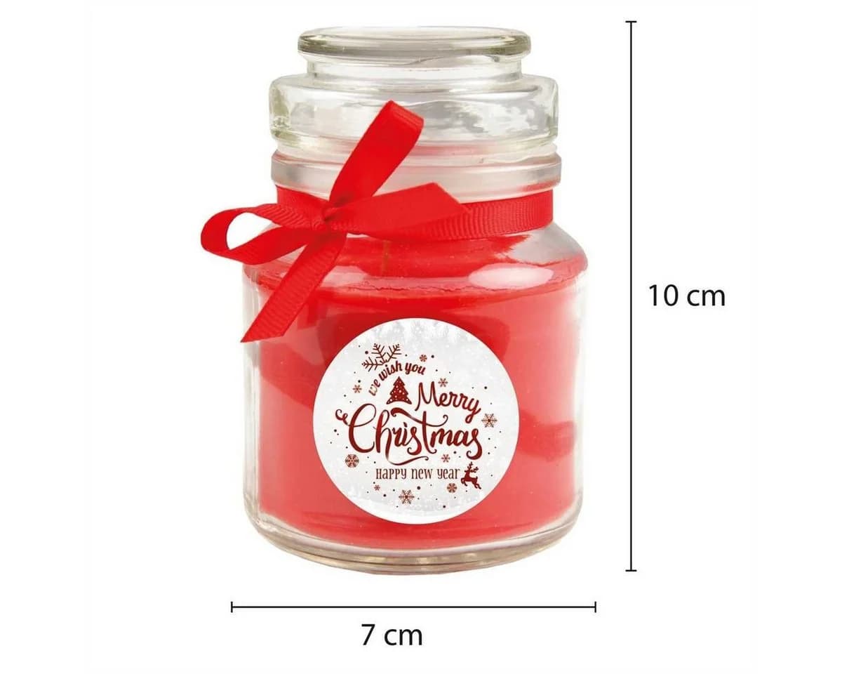 HS Candle Duftkerze Weihnachten Rot Coconut-Limes