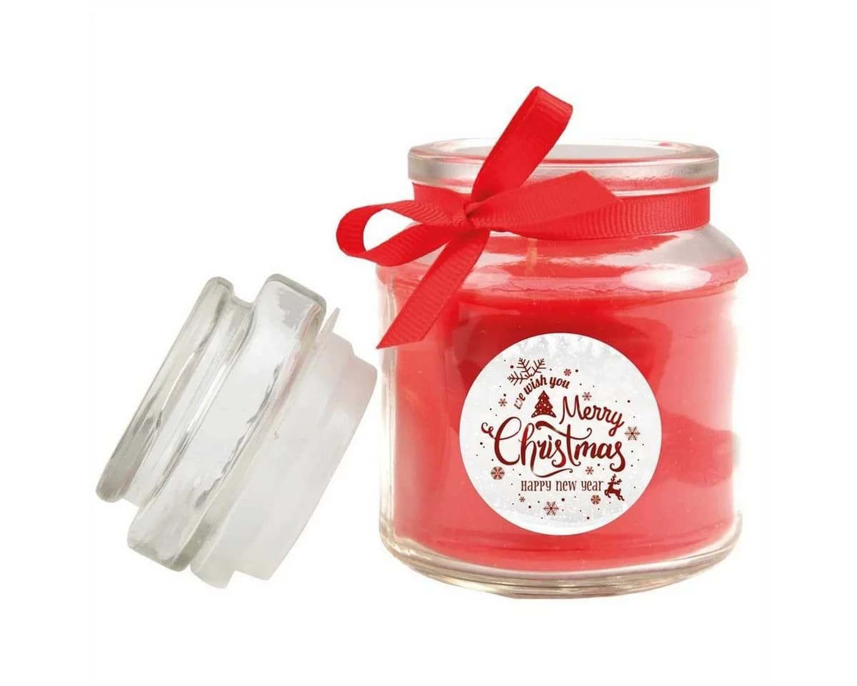 HS Candle Duftkerze Weihnachten Rot Coconut-Limes - Bild 3