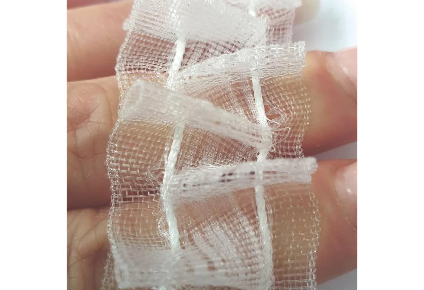 Bestlivings Smokband 25mm Transparent Faltenband 1:2,5 - Bild 3