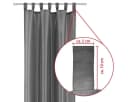 Arsvita Vorhang (2 St) Schwarz Microfaser blickdicht mit Schlaufen Bild 5